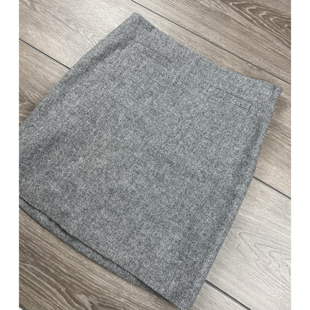 Talbots Women's Wool Blend Herringbone Pencil Skirt Grey Size 6P